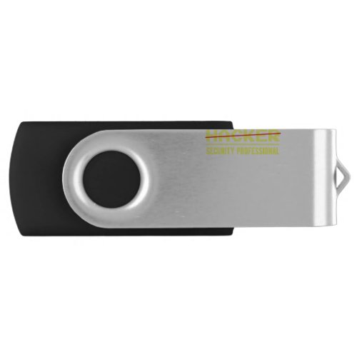Hacker Security Professional say computer science_ Flash Drive