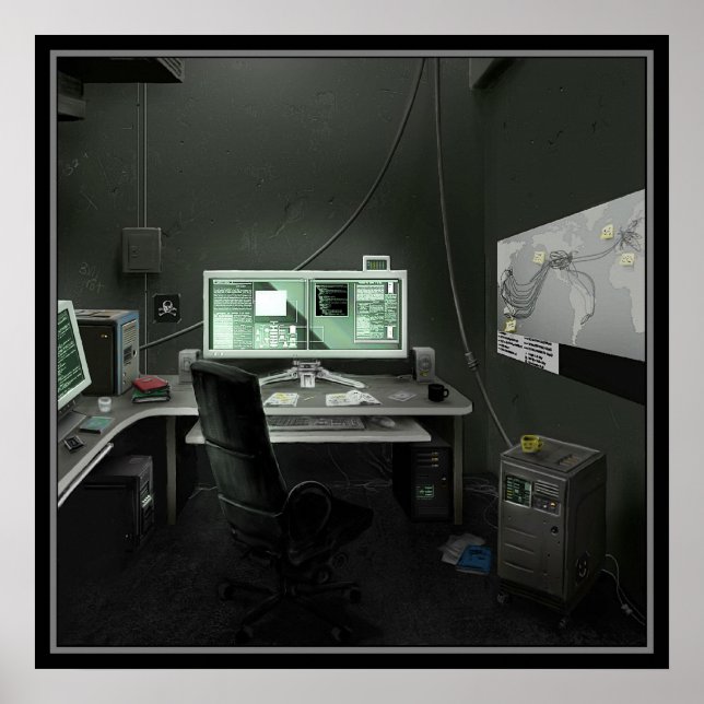 Hacker's Lair Poster (Front)