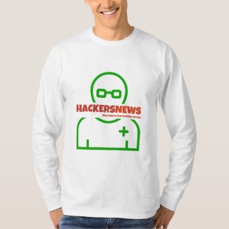 Hackers News Long Sleeve Medium Logo