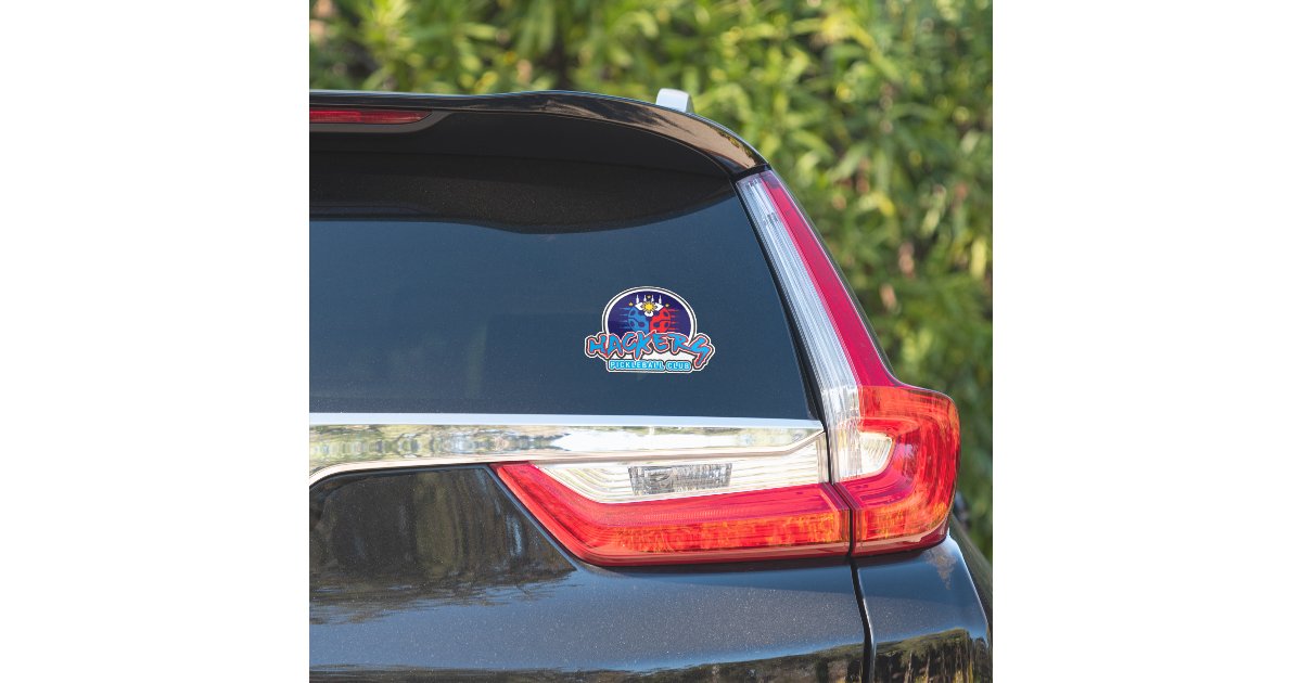Hackers Custom Rods HACKERS Pickleball Club Custom-Cut Vinyl Sticker | Zazzle
