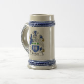 Hackett Coat of Arms Stein - Family Crest (Front Left)