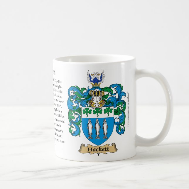 Hackett, the Origin, the Meaning and the Crest Coffee Mug (Right)