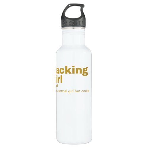 Hacking Girl _ Hacking Stainless Steel Water Bottle