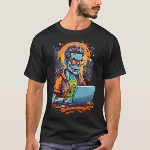 Hacking the Undead Halloween Code  Men T_Shirt