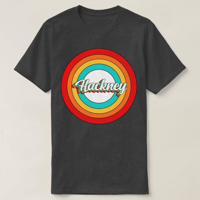 Hackney Name Shirt Vintage Hackney Circle (Design Front)