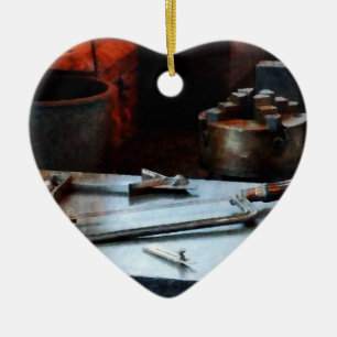 Hacksaw Ceramic Ornament