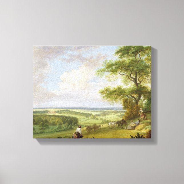 Hackwood Park, Hampshire (oil on canvas) Canvas Print (Front)