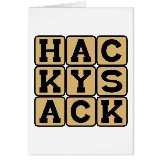 Hackysack, Footbag Cards (Front)