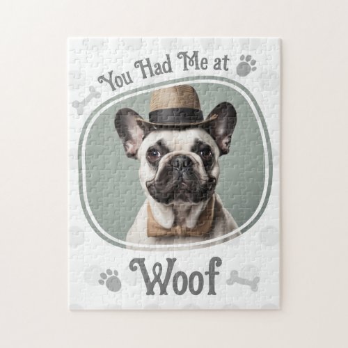 Had Me At Woof Pet Dog Photo Jigsaw Puzzle