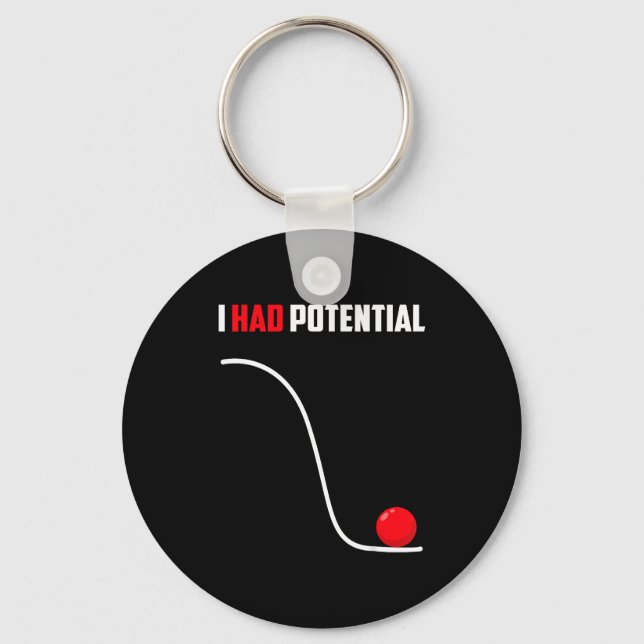 Had potential funny physics science teacher humor keychain (Front)