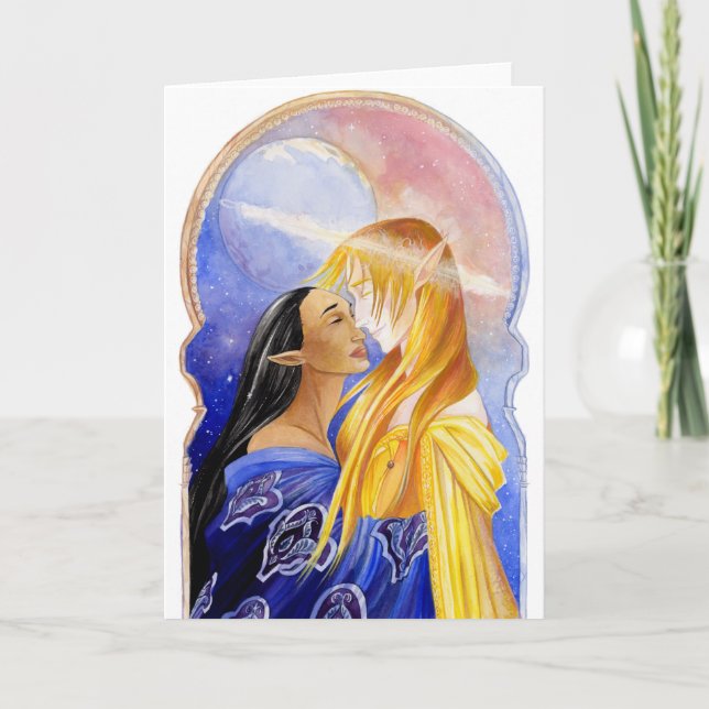 Hadara and the Sun King Blank Greeting Card (Front)