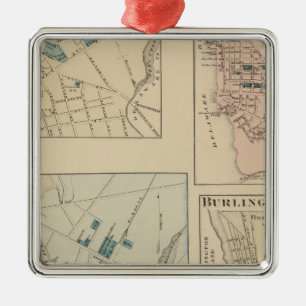 Haddonfield, Gloucester City, Burlington Metal Ornament