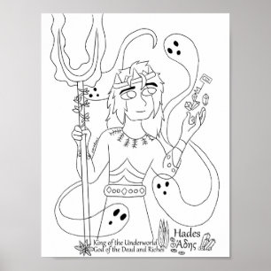 Hades Coloring Page Print