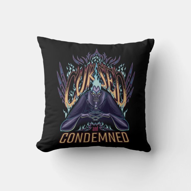 Hades | Cursed and Condemned Throw Pillow (Front)