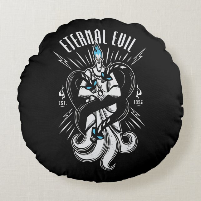 Hades | Eternal Evil Round Pillow (Front)