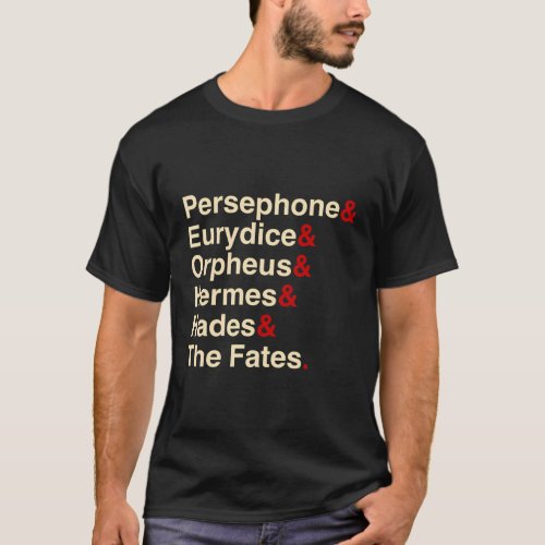 Hades Orpheus And Eurydice Musical Theatres T_Shirt