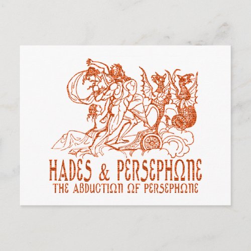 Hades  Persephone Postcard