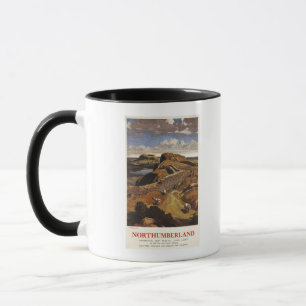 Hadrian's Wall and Sheep British Rail Poster Mug