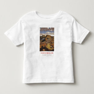 Hadrian's Wall and Sheep British Rail Poster Toddler T-shirt