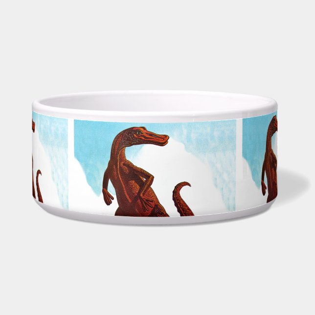 Hadrosaurus Dinosaur Bowl (Front)