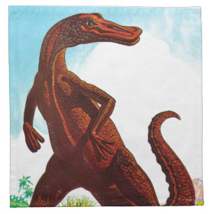 Hadrosaurus Dinosaur Cloth Napkin