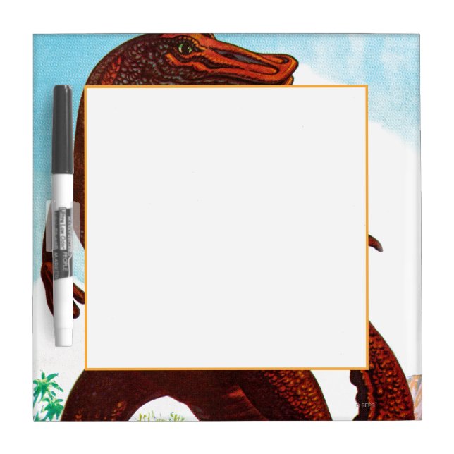 Hadrosaurus Dinosaur Dry-Erase Board (Front)