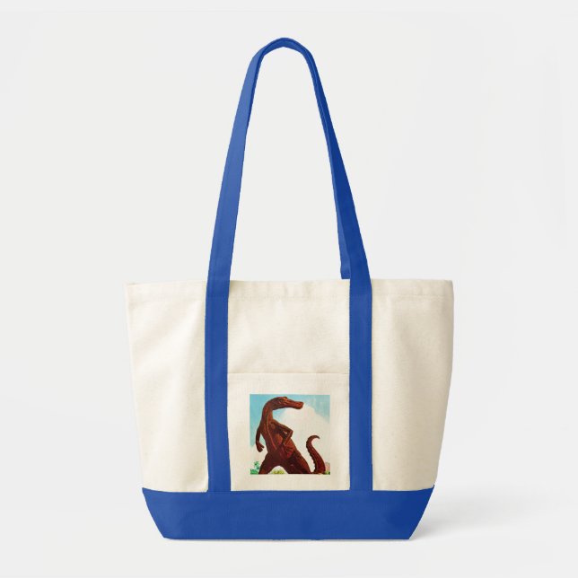 Hadrosaurus Dinosaur Tote Bag (Front)