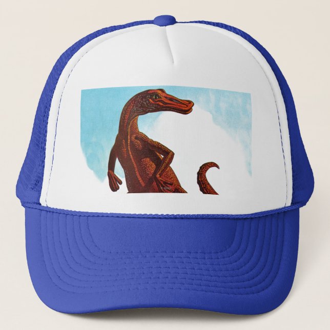 Hadrosaurus Dinosaur Trucker Hat (Front)