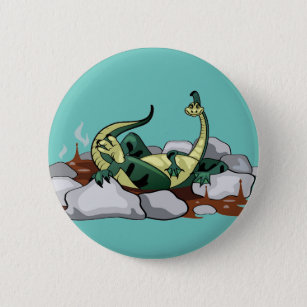 Hadrosaurus Relaxing In A Jacuzzi. Button