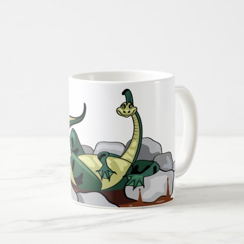 Hadrosaurus Relaxing In A Jacuzzi Coffee Mug