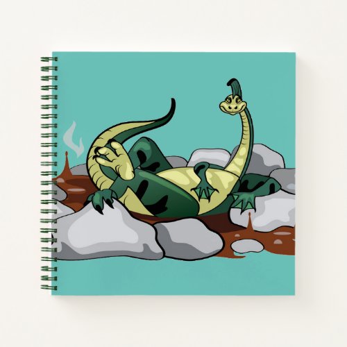 Hadrosaurus Relaxing In A Jacuzzi Notebook