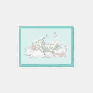 Hadrosaurus Relaxing In A Jacuzzi. Post-it Notes