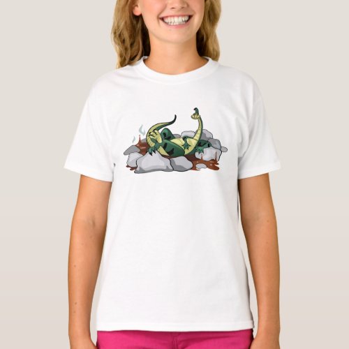 Hadrosaurus Relaxing In A Jacuzzi T_Shirt