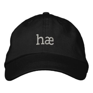 hæ  - Icelandic greeting Embroidered Baseball Cap