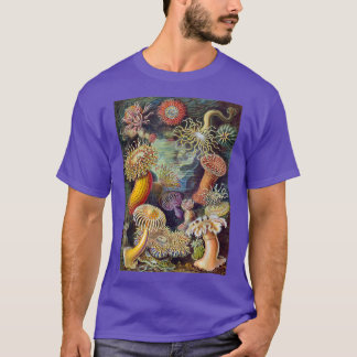 Haeckel 1904 Sea Anemone Vintage Tidepool Sea Life T-Shirt