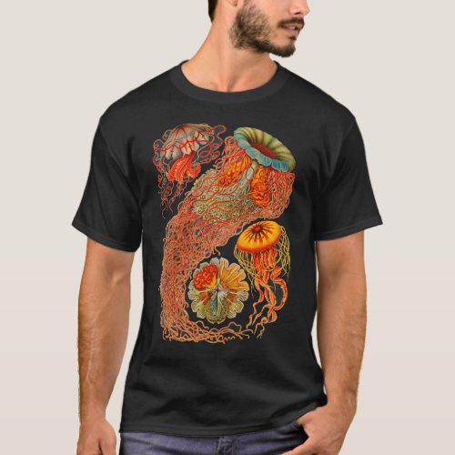 Haeckel Discomedusae Enhanced Antique Illustration T_Shirt