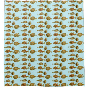 Haeckel Fish Shower Curtain