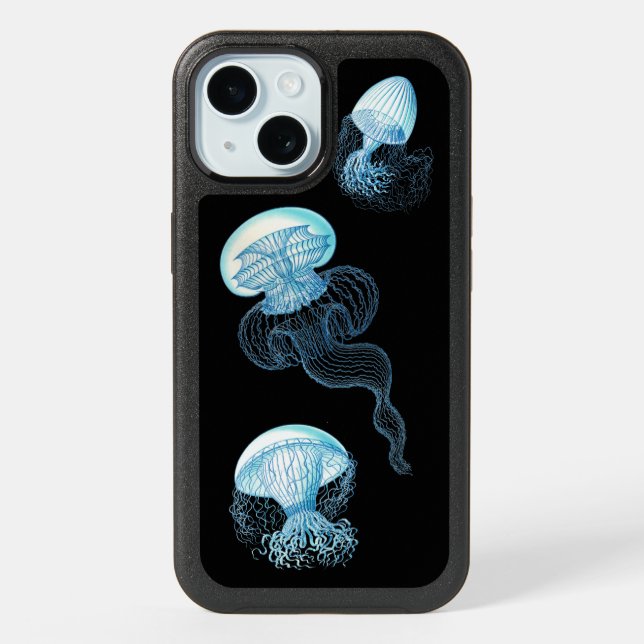 Haeckel Jellyfish iPhone 15 Case (Back)