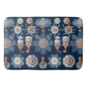 Haeckel Nature Art Siphonophorae Antique Print Bath Mat