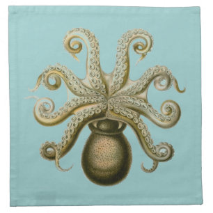 Haeckel Octopus Cloth Napkin