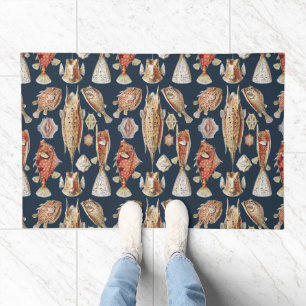 Haeckel Ostraciontes Tropical Fish Nature Art Doormat