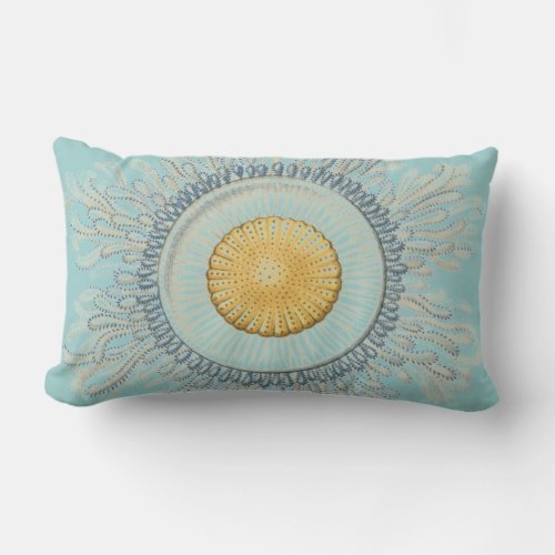 Haeckel vintage sea life lumbar pillow