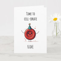 Haematology Red blood cell congratulations card