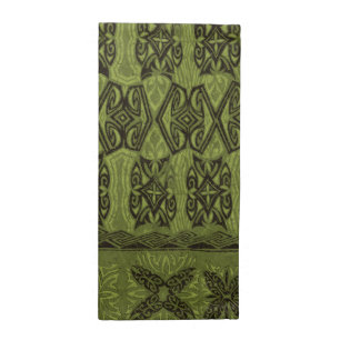 Haena Beach Hawaiian Primitive Tapa Cloth Napkin