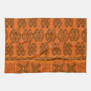 Haena Beach Hawaiian Primitive Tapa Towel