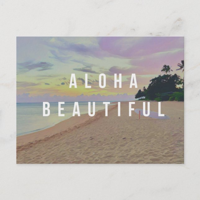 Haena Sunrise Aloha Beautiful Postcard (Front)