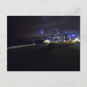 Haeundae Beach at Night Postcard