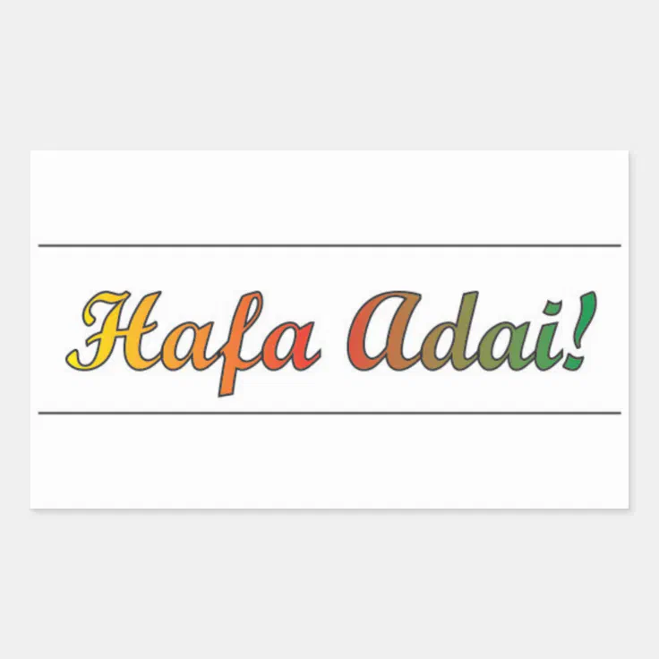 Hafa Adai Sticker Zazzle