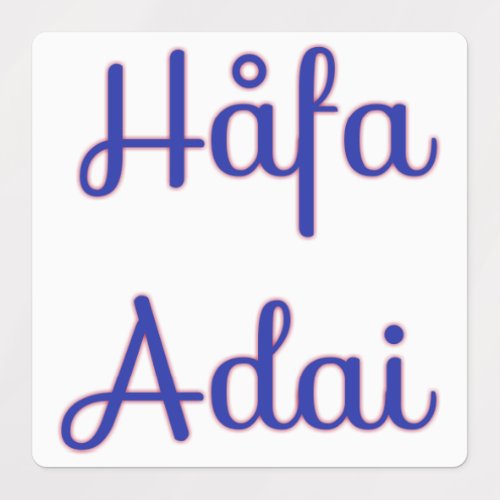Hafa Adai Stickers