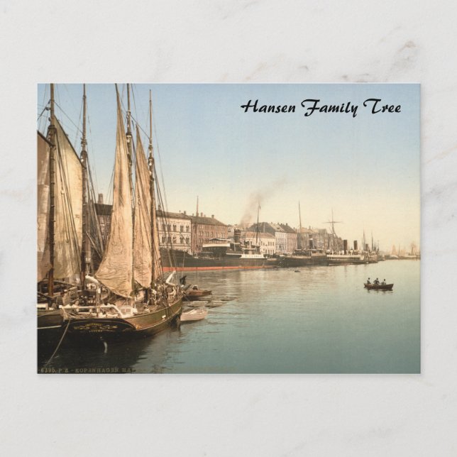 Hafenstrasse in Copenhagen Postcard (Front)